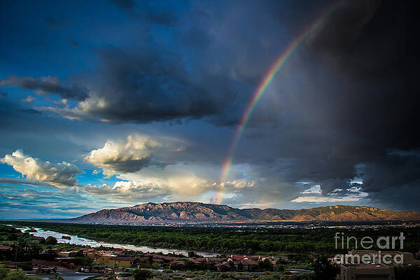 Rainbow Over the Sandias by Jim McCain Rainbow Over the Sandias by Jim McCain