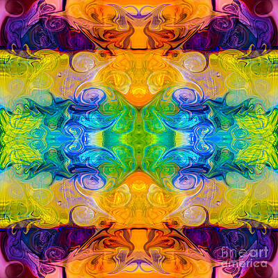 Wall Art - Digital Art - Rainbow Revolution Abstract Pattern Artwork by Omaste Witkowski by Omaste Witkowski