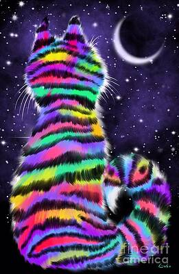 Rainbow Tiger Cat by Nick Gustafson Rainbow Tiger Cat by Nick Gustafson