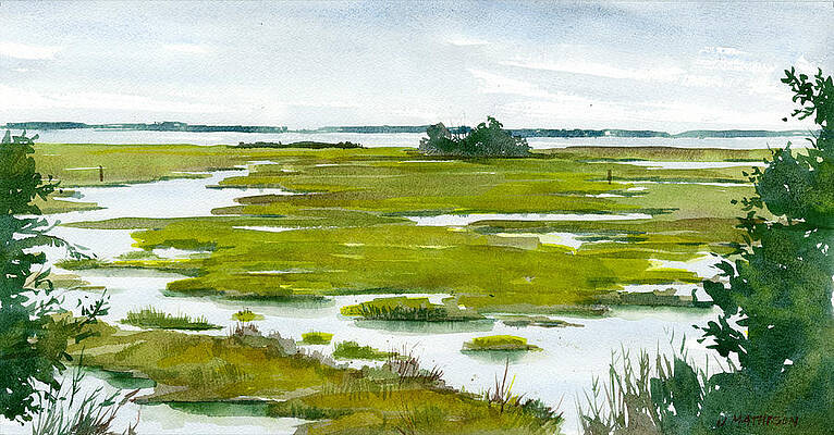 Rain's End on the Marsh by Jeff Mathison Rain's End on the Marsh by Jeff Mathison