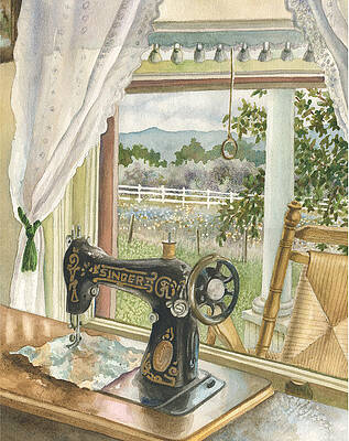 Decor Poster Fine Graphic Design Grove & Baker sewing machine 2048 Wall Art 