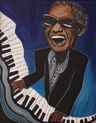 Ray Charles on Piano by Kate Fortin Ray Charles on Piano by Kate Fortin