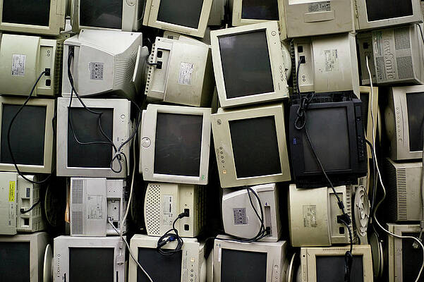 Wall Art - Photograph - Recycled Computer Monitors by Jonathan Kingston