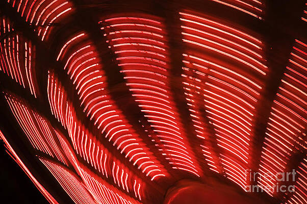 Red Abstract light 15 by Tony Cordoza