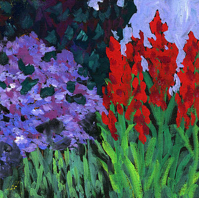 Red And Lavender by Donna Crosby Red And Lavender by Donna Crosby
