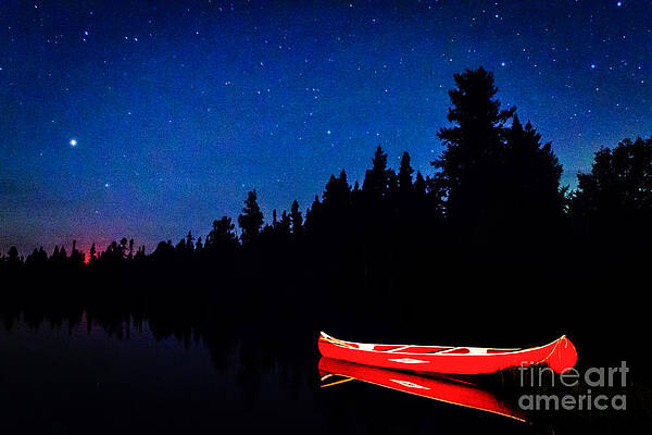 Wall Art - Photograph - Red Canoe I by Lori Dobbs