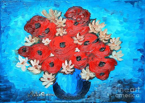Red Poppies and White Daisies by Ramona Matei Red Poppies and White Daisies by Ramona Matei