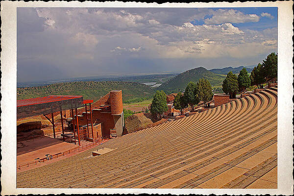 Red Rocks Amphitheatre - Deckle Edge by Rich Walter Red Rocks Amphitheatre - Deckle Edge by Rich Walter