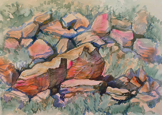River Rocks Acrylic Print by Lynne Haines - Fine Art America