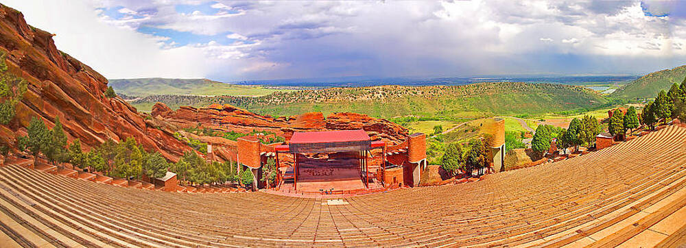 Red Rocks Park Amphitheater - panoramic by Rich Walter Red Rocks Park Amphitheater - panoramic by Rich Walter