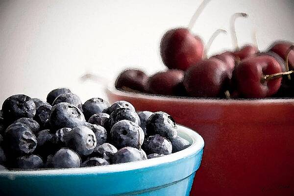 Wall Art - Painting - Red White and Blue by Cole Black