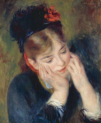 Reflexion Print by Pierre-Auguste Renoir
