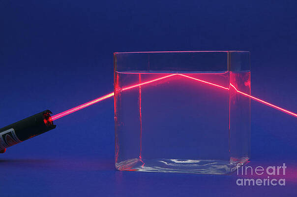 Wall Art - Photograph - Refraction And Total Internal Reflection by GIPhotoStock