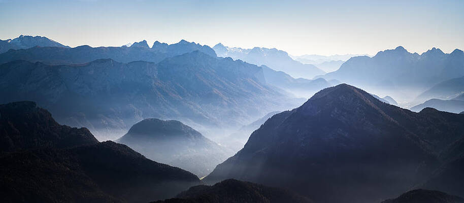 Wall Art - Photograph - Reiter Alpe and Ristfeuchthorn Panorama by Alexander Kunz