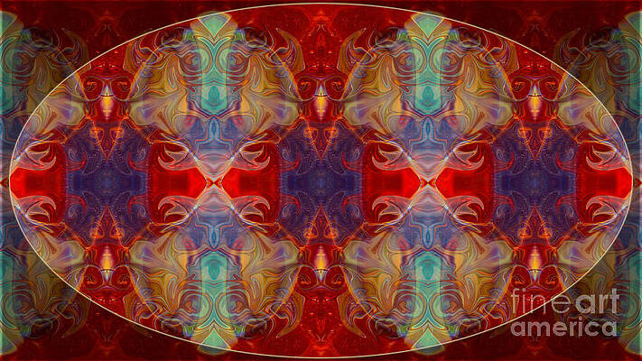 Wall Art - Digital Art - Repeating Realities Abstract Pattern Artwork by Omaste Witkowski by Omaste Witkowski