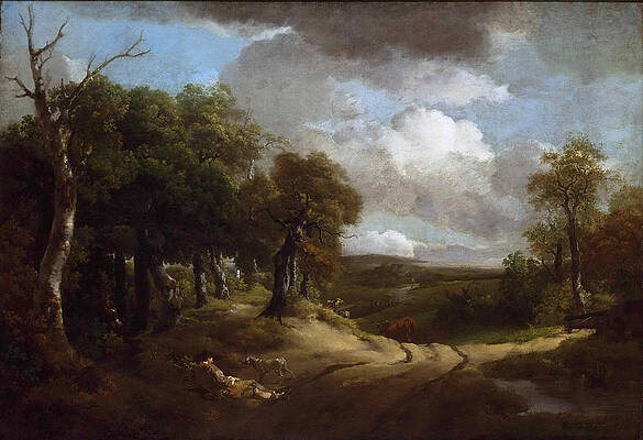 Rest by the Way Print by Thomas Gainsborough