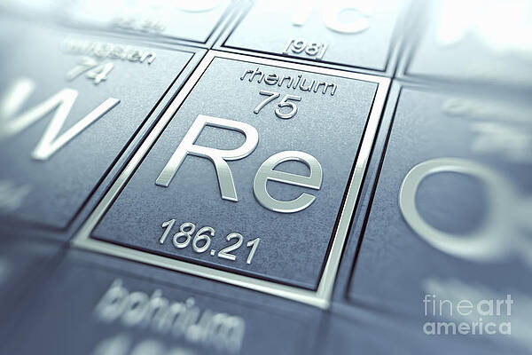 Wall Art - Photograph - Rhenium Chemical Element by Science Picture Co