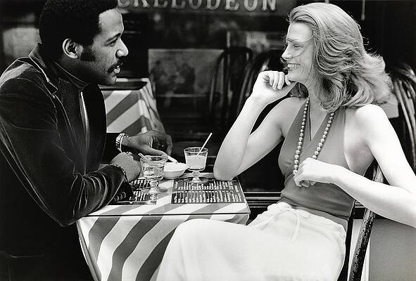 Wall Art - Photograph - Richard Roundtree And Model At Cafe by Rico Puhlmann