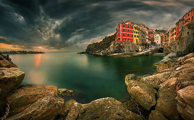 Wall Art - Photograph - Riomaggiore... by Krzysztof Browko