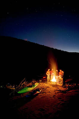 Wall Art - Photograph - River Runners Huddle Around The Fire by Kyle George