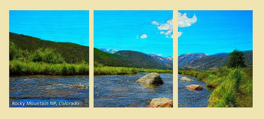 River Scape Panel by Bruce Nutting River Scape Panel by Bruce Nutting