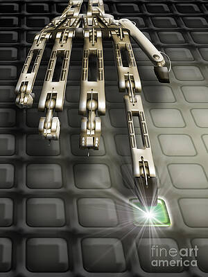 Wall Art - Photograph - Robot Hand by Mike Agliolo