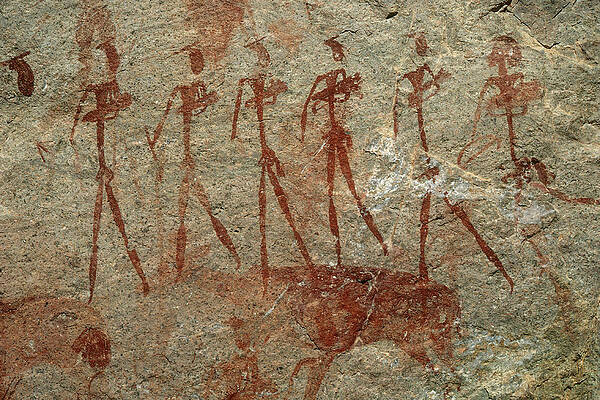 Wall Art - Painting - Rock Painting, West Africa by James Steinberg