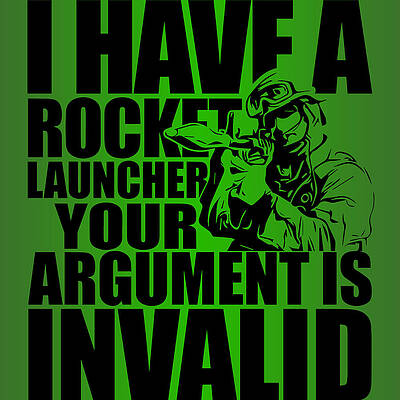 Wall Art - Photograph - Rocket Launcher Argument Invalid by Split Melon Tactical