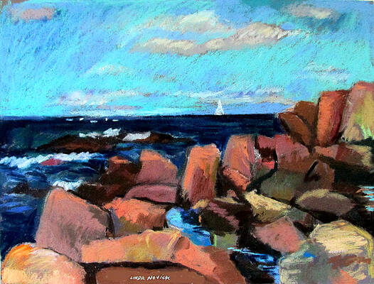 Rocks At Ogunquit by Linda Novick Rocks At Ogunquit by Linda Novick