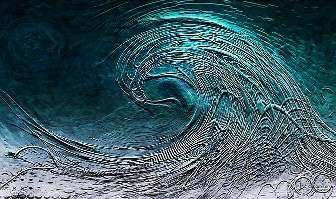 Wall Art - Painting - Rolling In The Deep by Barbara Chichester