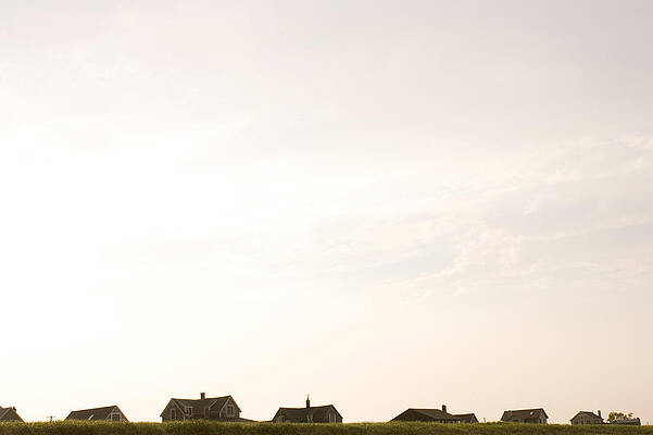 Wall Art - Photograph - Rooftops Of Beachfront Houses On Top by Corey Hendrickson