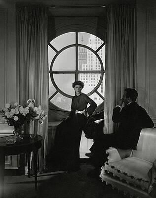 Wall Art - Photograph - Rose Hobart Standing By A Window by Edward Steichen