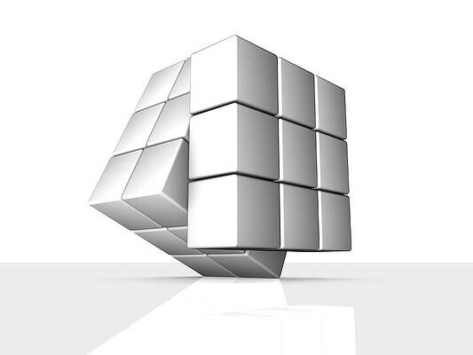 Wall Art - Photograph - Rotating Cube by Science Photo Library