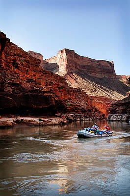 Wall Art - Photograph - Rubber Rafts Float Down The Colorado by Kyle George
