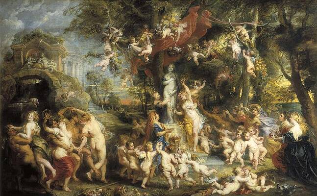 Wall Art - Photograph - Rubens, Peter Paul 1577-1640. The Feast by Everett