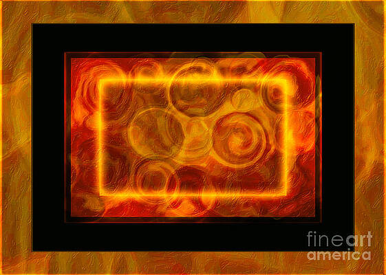 Wall Art - Digital Art - Running Around in Circles Abstract Healing Art by Omaste Witkowski