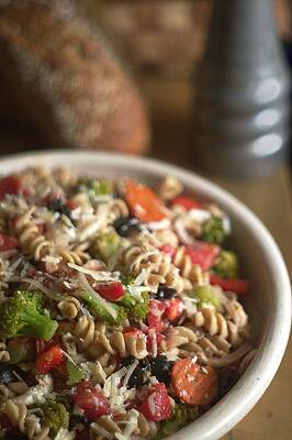 Rustic Whole Wheat Pasta Salad Food Image by Suzanne Powers Rustic Whole Wheat Pasta Salad Food Image by Suzanne Powers
