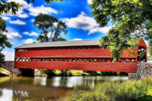 Sachs Covered Bridge  by Michael Toy