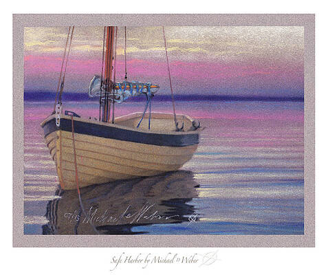Wall Art - Drawing - Safe Harbor by Michael  Weber