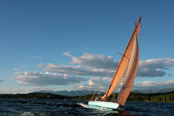 Wall Art - Photograph - Sailing Flathead Lake On Questa by Craig Moore