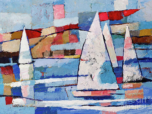 Wall Art - Painting - Sailing Joy by Lutz Baar