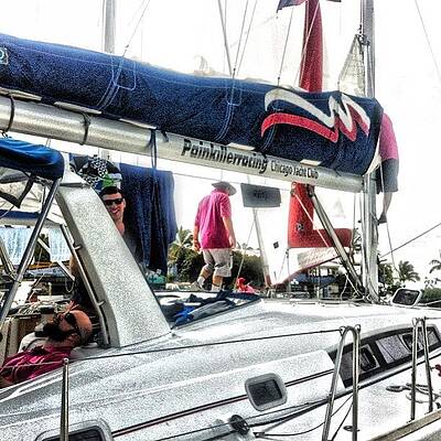 Wall Art - Photograph - Sailing The Around Tortola Race With by Leighton OConnor