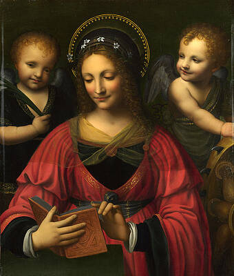 Saint Catherine Print by After Bernardino Luini