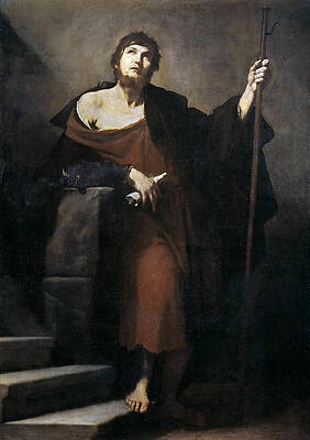 Saint James the Greater Print by Jusepe de Ribera