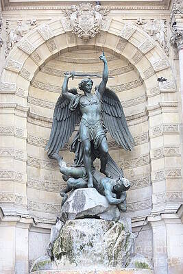 Wall Art - Photograph - Saint Michael the Archangel in Paris by Carol Groenen
