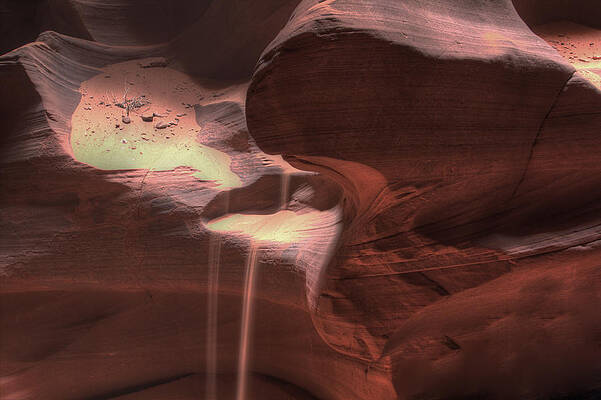 Wall Art - Photograph - Antelope Canyon Sand flow by Jonathan Davison