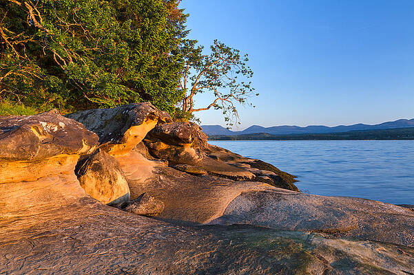 Wall Art - Photograph - Sandstone Beach in Nanaimo by Michael Russell