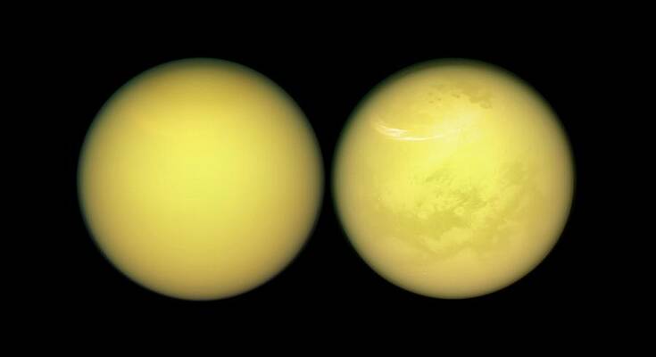 Wall Art - Photograph - Saturn's Moon Titan by Science Photo Library
