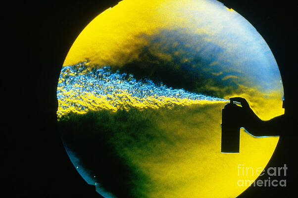 Wall Art - Photograph - Schlieren Photo Of Turbulent Gas by Gary S. Settles