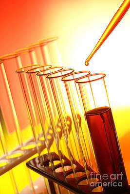 Wall Art - Photograph - Scientific Experiment in Science Research Lab by Science Research Lab